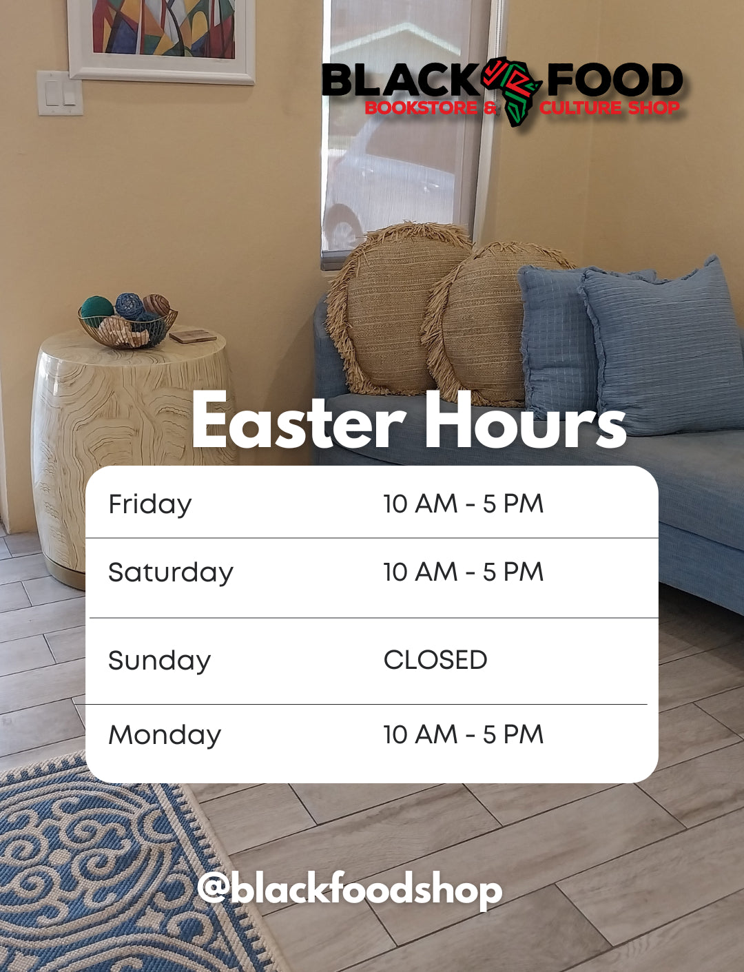 Easter Week Store Hour Easter Open Hours β Black Food Bookstore and Culture Shop