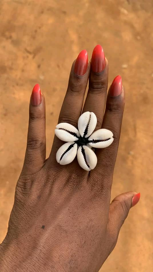 Handmade Cowrie Shell Ring