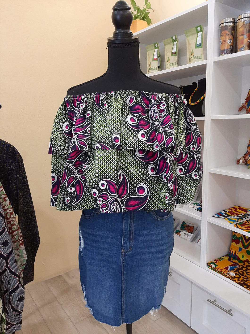 Ruffled Off-The-Shoulder Top