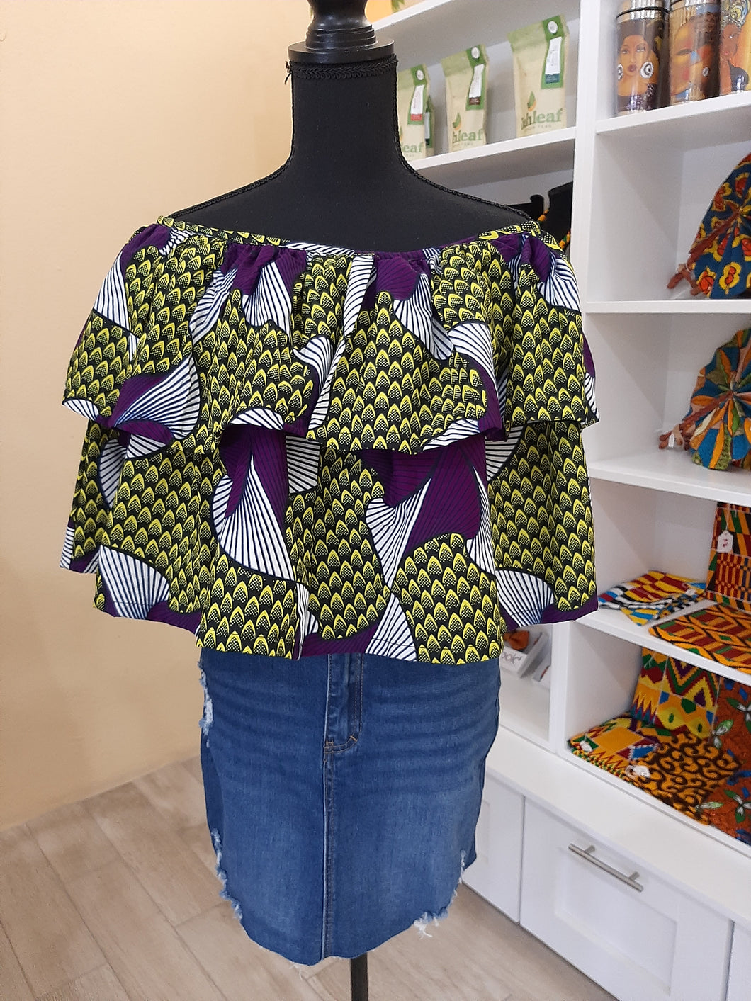 Ruffled Off-The-Shoulder Top