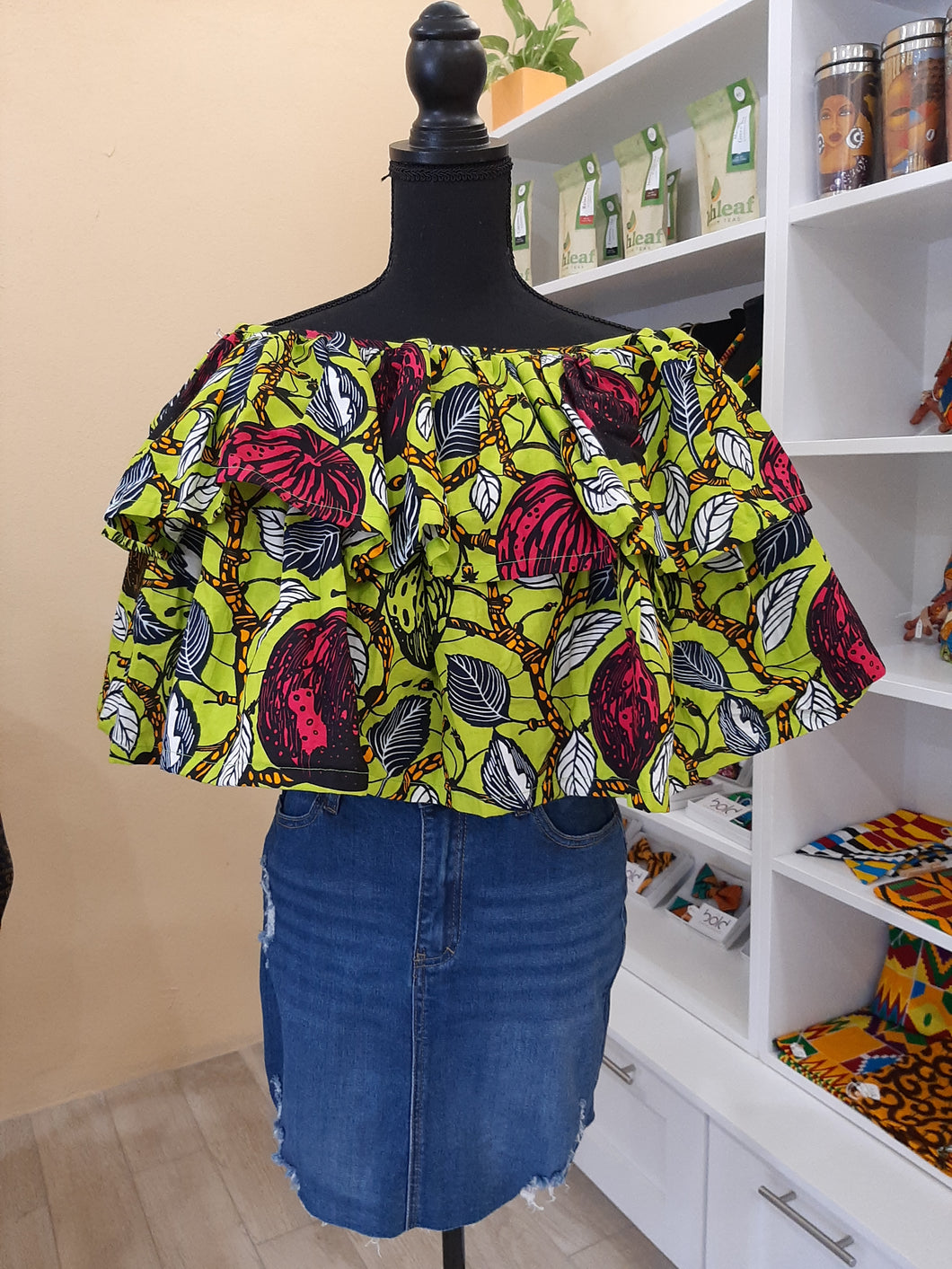 Ruffled Off-The-Shoulder Top