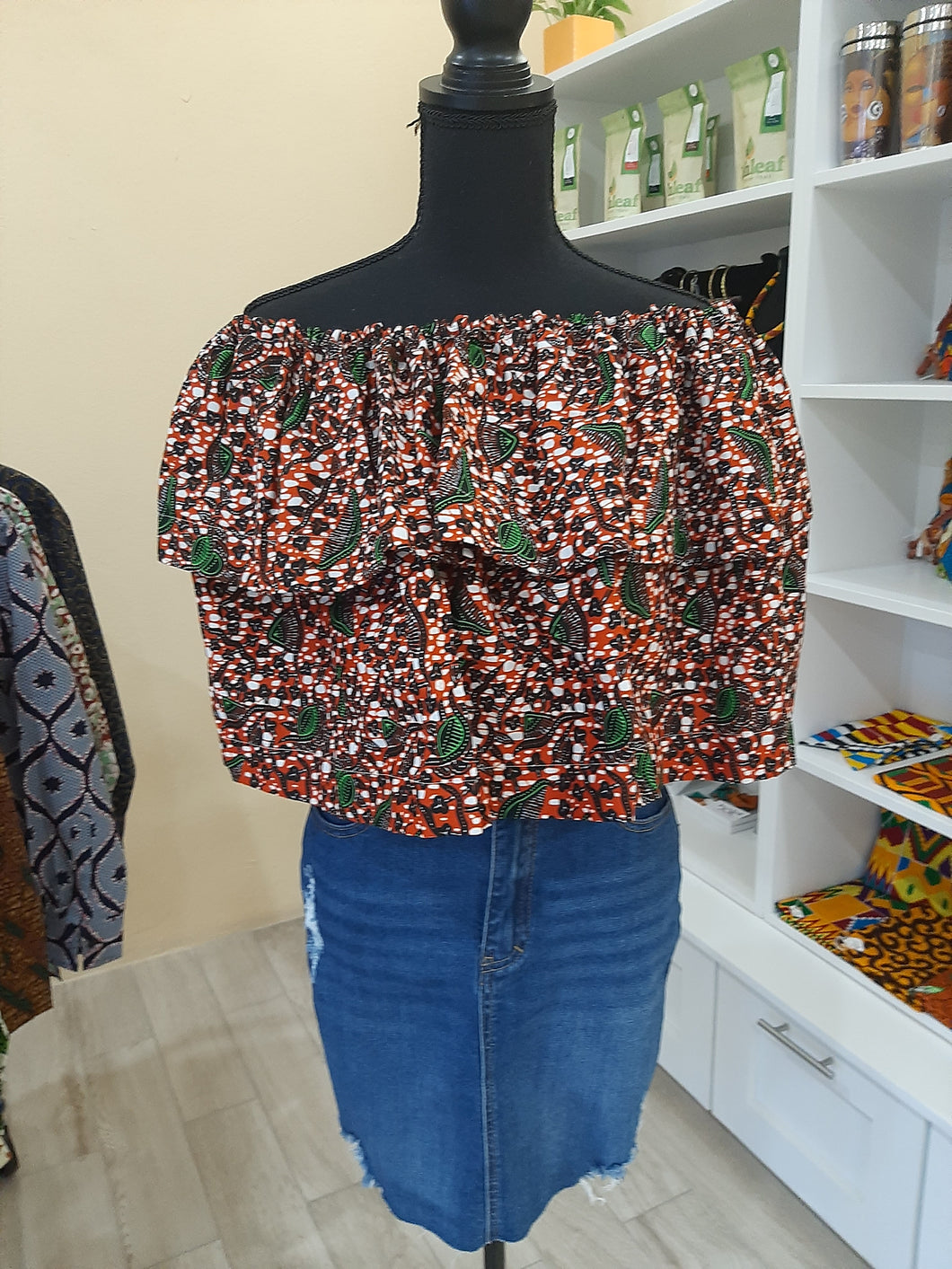 Ruffled Off-The-Shoulder Top