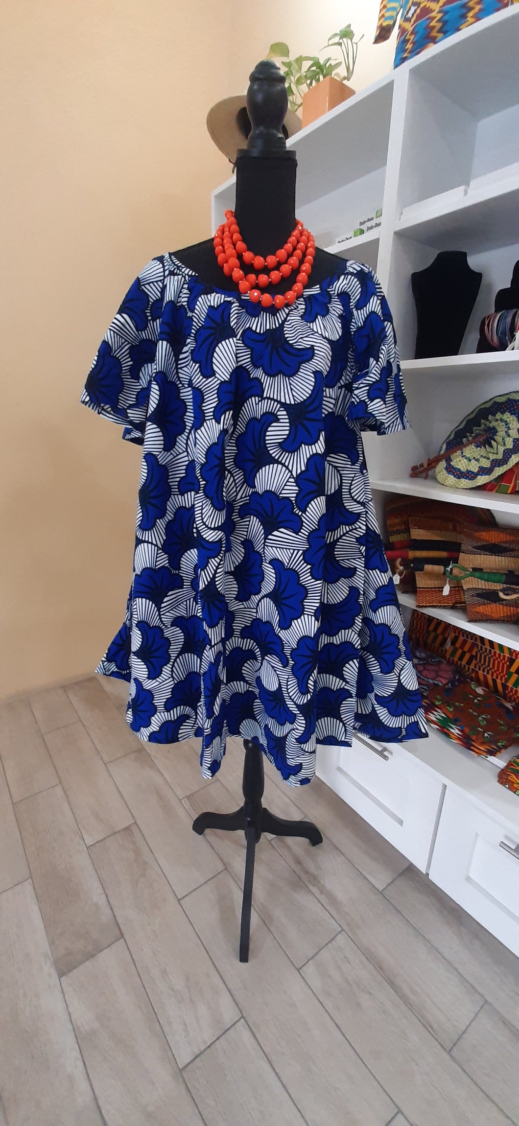 Boat Neck Swing Dress