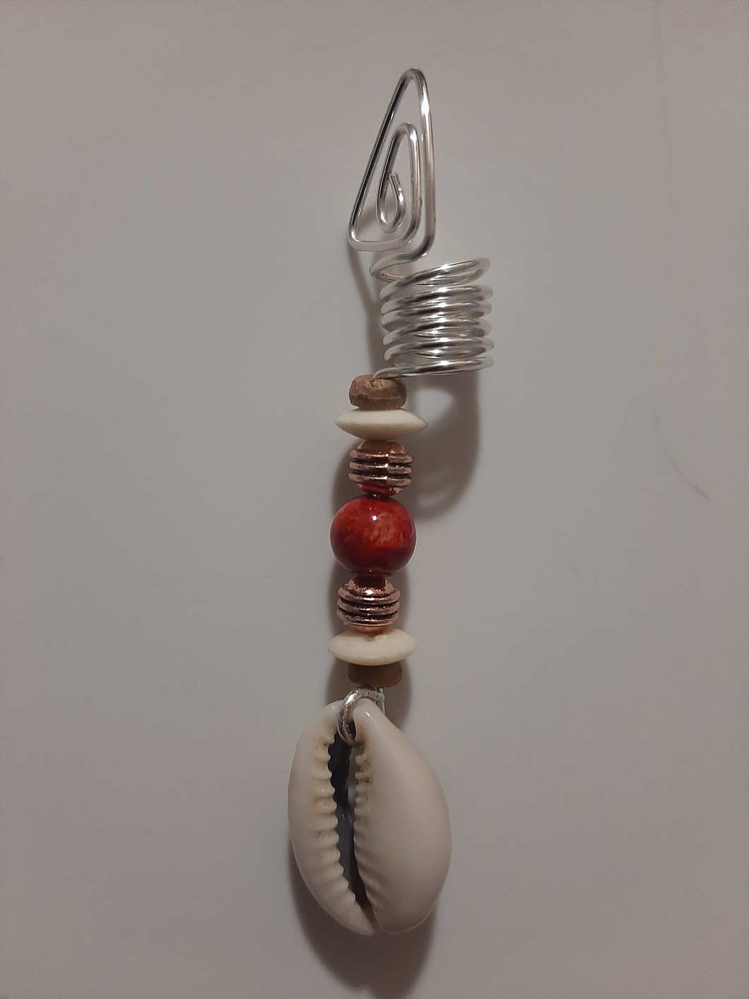 Loc Jewelry with Cowrie Shell Charm