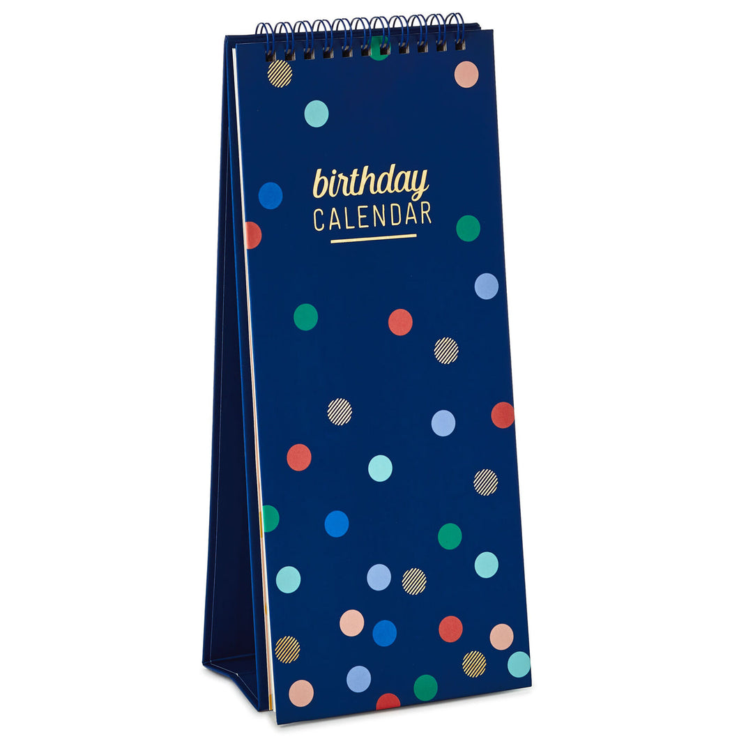 Birthday Calendar Spiral Memo Pad