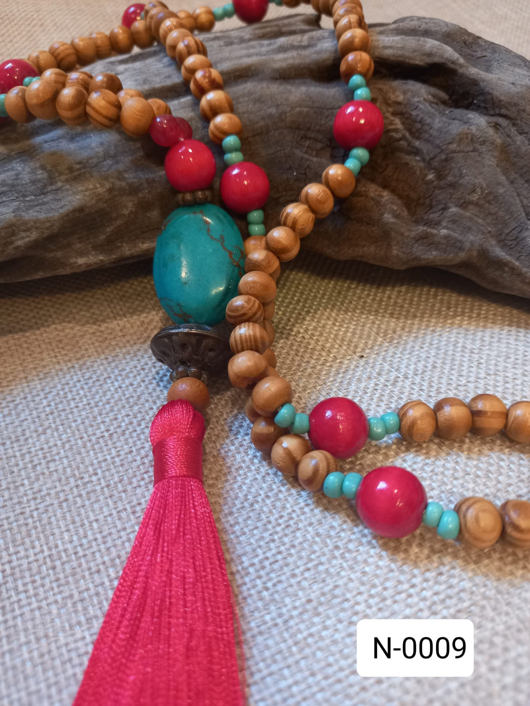 Bayong wood & Turquoise Necklace