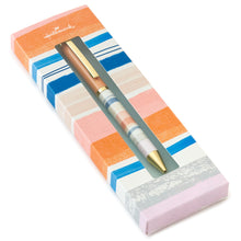 Load image into Gallery viewer, Peach and Pastel Striped Pen

