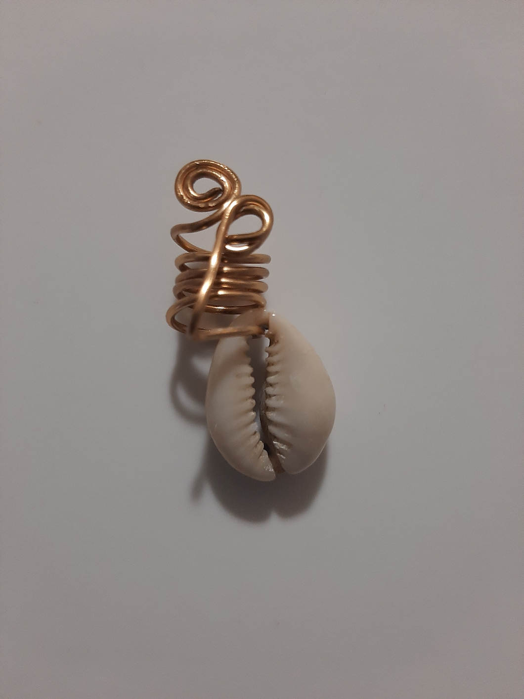 Loc Jewelry with Cowrie Shell Charm